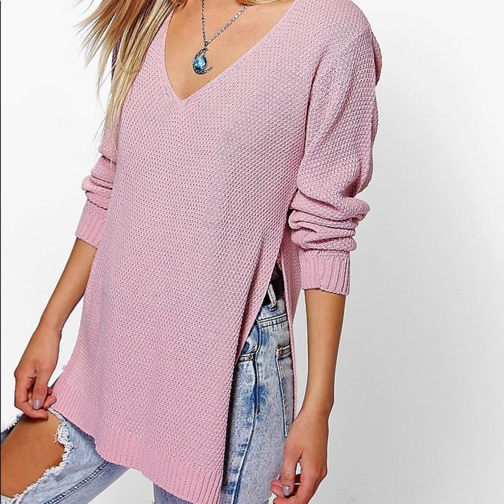 {💔SOLD boohoo} pink sweater - Picture 1 of 8